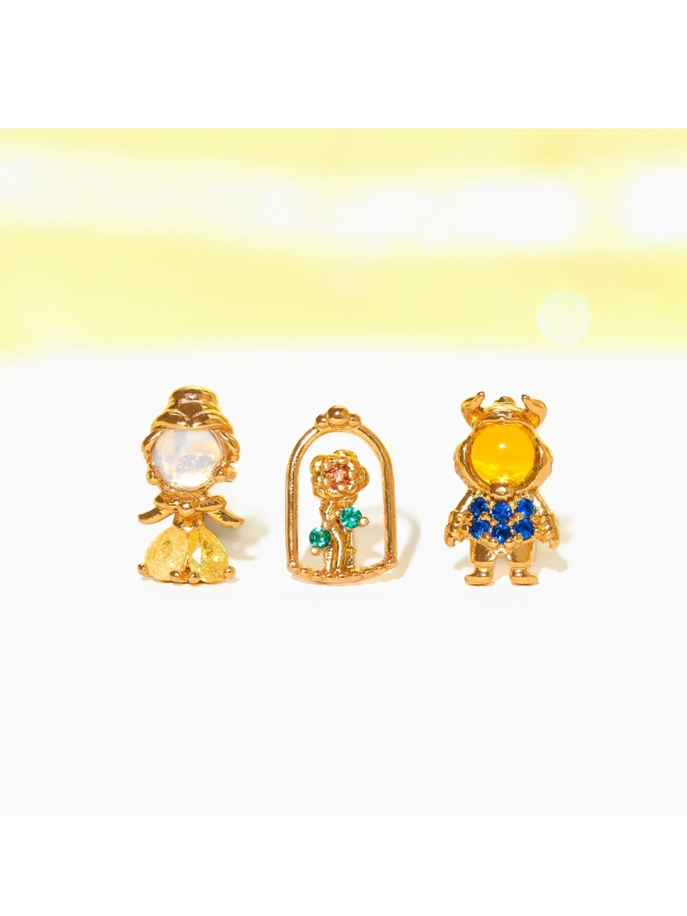 Disney Beauty & The Beast Earring Set